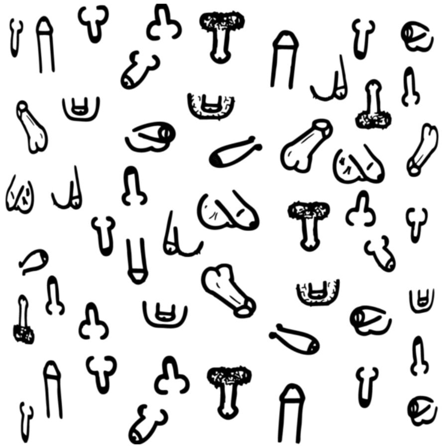 DIABLO PICANTE - PORTA-COPOS EM FORMATO DE PÊNIS QUADRADO - 10 UNIDADES