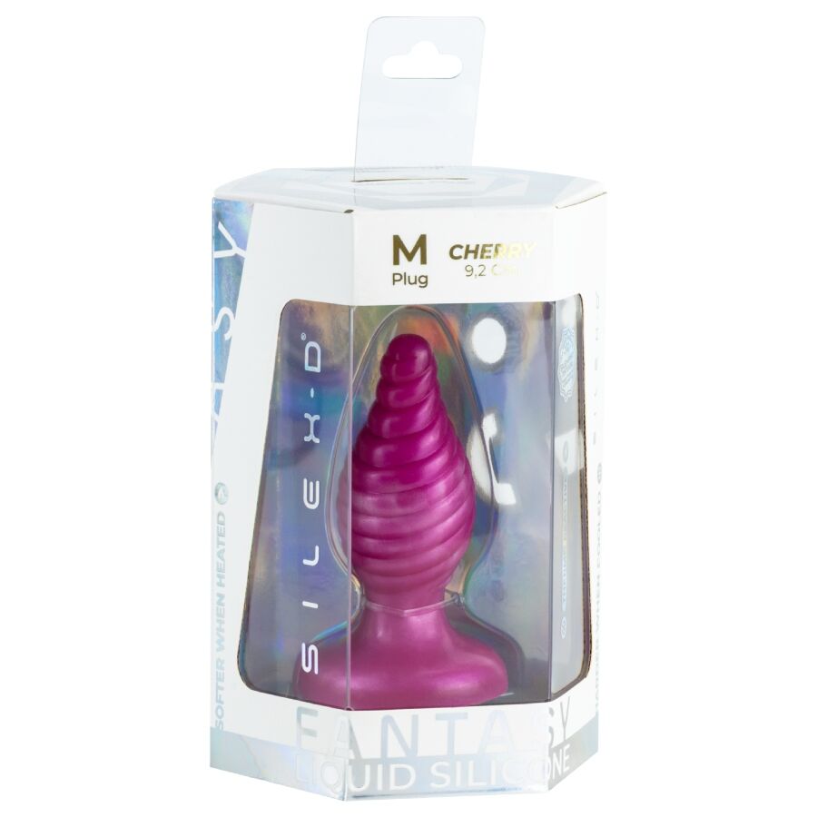 SILEXD - CHERRY PLUG ANAL FANTASY DE SILICONE LÍQUIDO TERMOREATIVO ROSA 9,2 CM - Image 6