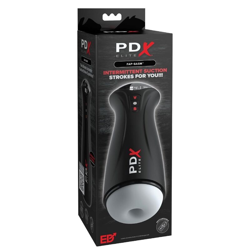 PDX ELITE - FAP-GASM CLEAR MASTURBADOR MASCULINO COM SUCÇÃO INTERMITENTE - Image 5