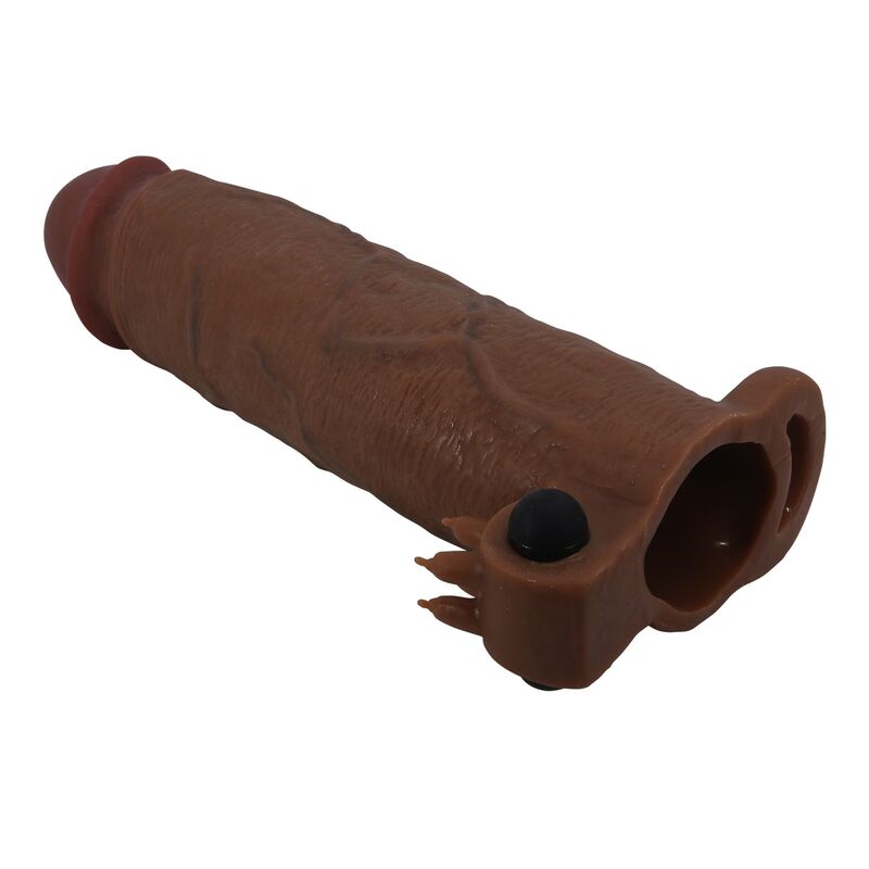PRETTY LOVE - CAPA VIBRATÓRIA PARA PÊNIS XERXES 22 CM Ø 4,5 CM MARROM - Image 3