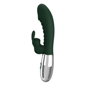 PRETTY LOVE - VIBRADOR COELHINHO NAUGHTY 30 FUNÇÕES RECARREGÁVEL VIA USB VERDE
