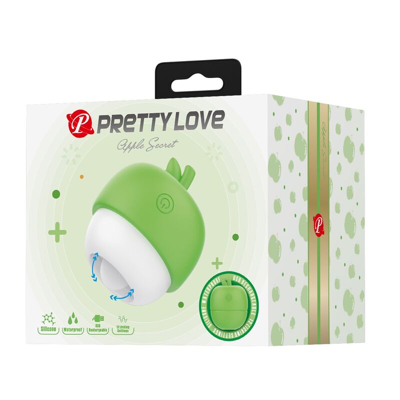 PRETTY LOVE - ESTIMULADOR CLITORIANO RECARREGÁVEL COM EFEITO DE LÍNGUA VERDE - Image 2