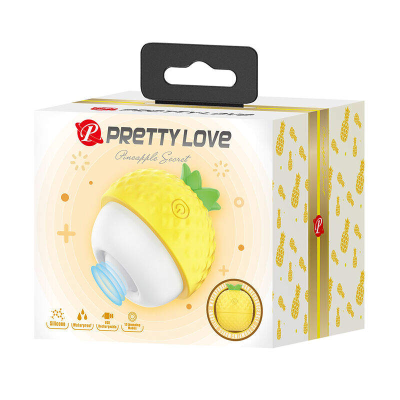 PRETTY LOVE - ESTIMULADOR CLITORIANO RECARREGÁVEL COM SUCÇÃO E IMPULSÃO AMARELO - Image 2
