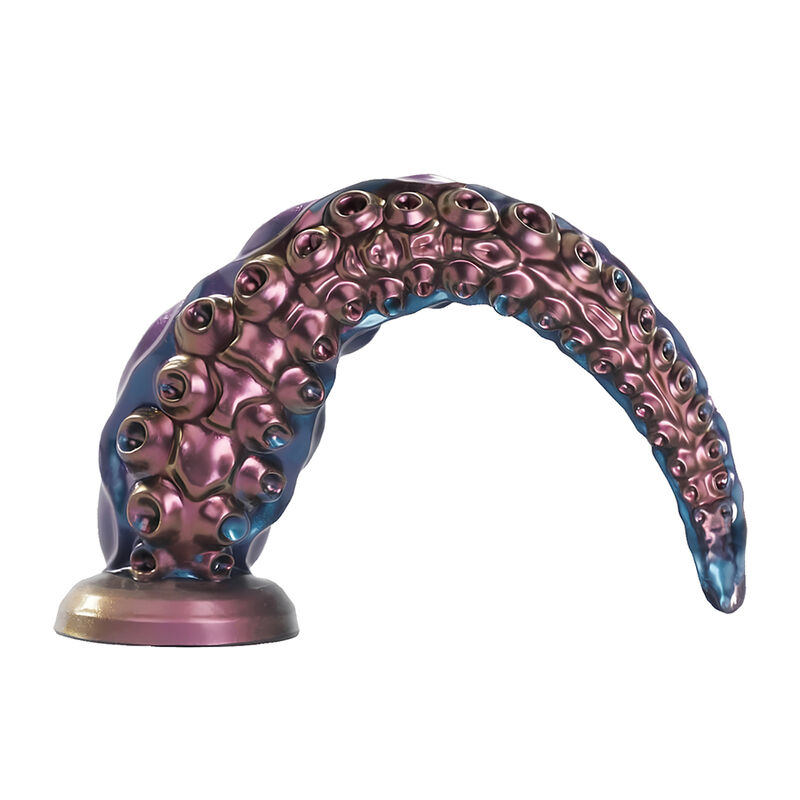 POWER MONSTERS - DILDO DE SILICONE FANTASIA TRICOLOR COM TENTÁCULOS ABISSAIS 46 CM Ø 7 CM - Image 5