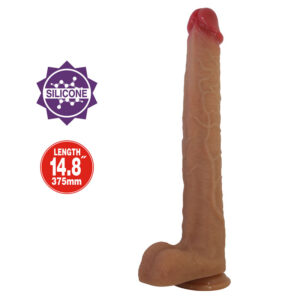 PRETTY LOVE - TERIN PLUS DILDO DE SILICONE REALISTA COM VENTOSA 37,6 CM Ø 5,5 CM