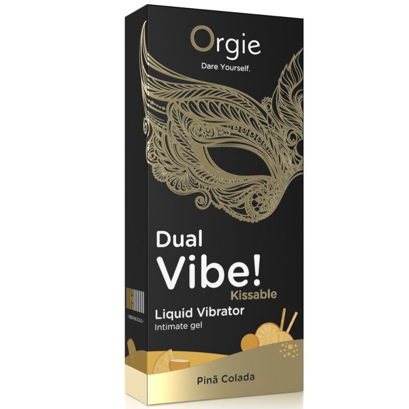 ORGIE - VIBE DUPLA! VIBRADOR LÍQUIDO BEIJÁVEL PIÑA COLADA 15 ML - Image 3