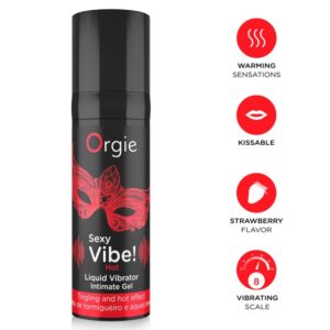 ORGIE - VIBRAÇÃO SEXY! VIBRADOR LÍQUIDO QUENTE E AQUECEDOR 15 ML