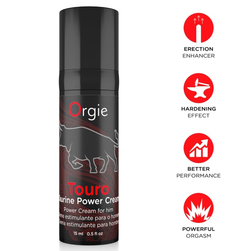 ORGIE - CREME PARA AUMENTAR A EREÇÃO TOURO 15 ML