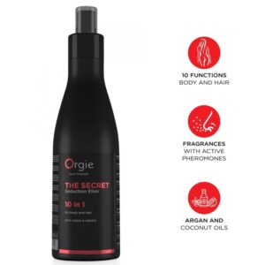 ORGIE - O ELIXIR SECRETO DA SEDUÇÃO 10 EM 1 LOÇÃO PARA CORPO E CABELO 200 ML