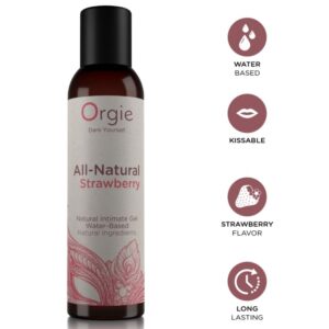 ORGIE - GEL ÍNTIMO À BASE DE ÁGUA DE MORANGO TOTALMENTE NATURAL 150 ML