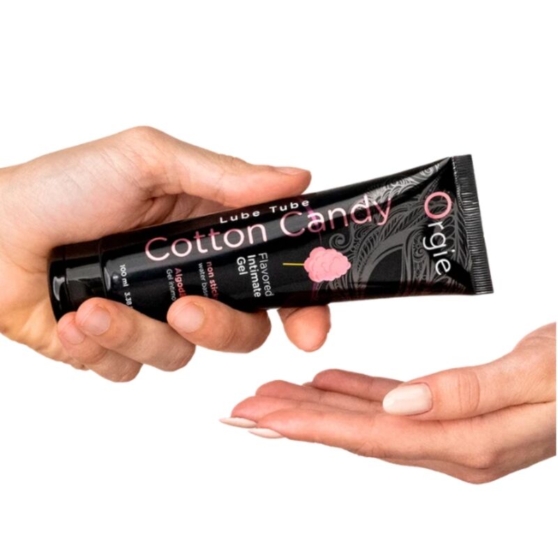 ORGIE - LUBRIFICANTE EM TUBO COM AROMA DE ALGODÃO DOCE, BEIJÁVEL, GEL ÍNTIMO À BASE DE ÁGUA, 100 ML - Image 3