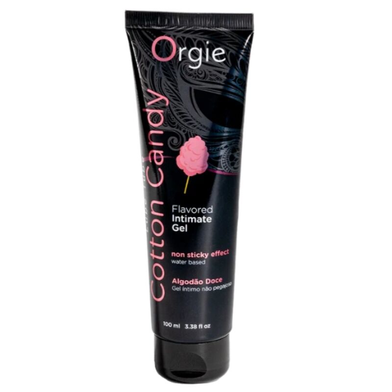 ORGIE - LUBRIFICANTE EM TUBO COM AROMA DE ALGODÃO DOCE, BEIJÁVEL, GEL ÍNTIMO À BASE DE ÁGUA, 100 ML - Image 2