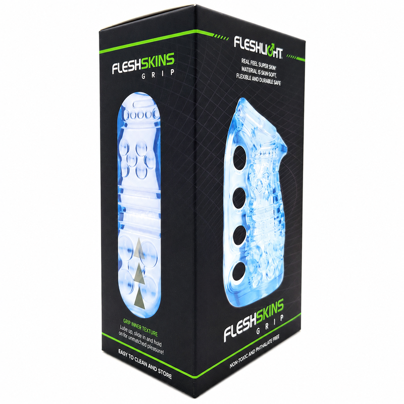 FLESHLIGHT – FLESHSKINS GRIP BLUE ICE MASTURBADOR MANUAL MASCULINO AZUL - Image 4