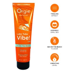 ORGIE - LUBRIFICANTE VIBRADOR! SEXO NA PRAIA GEL ÍNTIMO BEIJÁVEL LEVE FORMIGAMENTO 100 ML