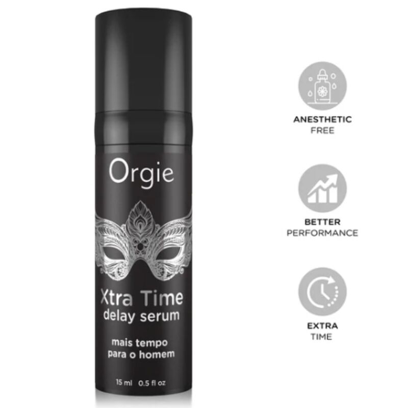 ORGIE - XTRA TIME SILICONE DELAY SERUM SEM ANESTÉSICO 15 ML