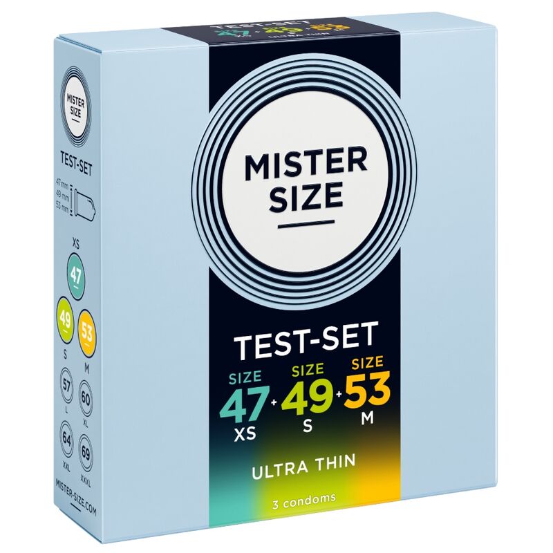 MISTER SIZE - PACOTE DE AMOSTRA DE PRESERVATIVO TAMANHO 47-49-53 MM (3 UNIDADES) - Image 2