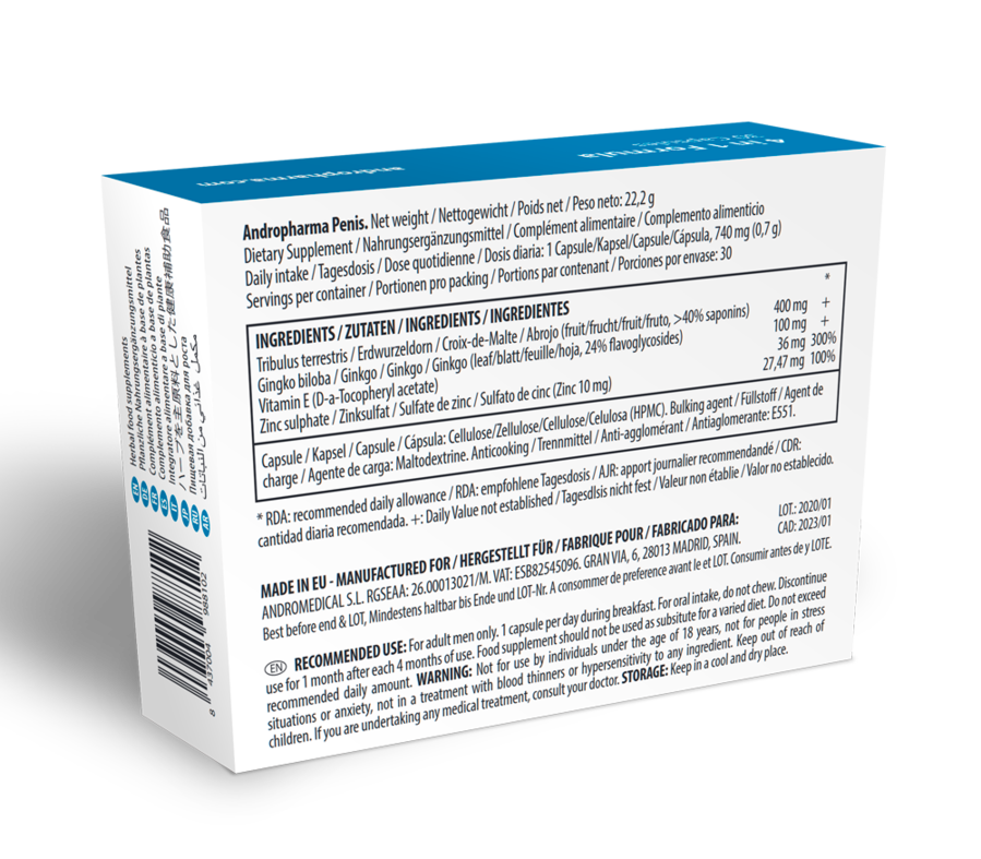 Andropharma Penis – Suplemento alimentar à base de ervas para o bem-estar masculino - Image 2