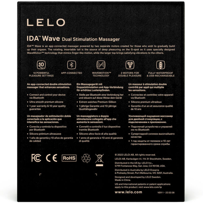LELO - IDA WAVE MASSAGEIRO PARA CASAIS PRETO - Image 5