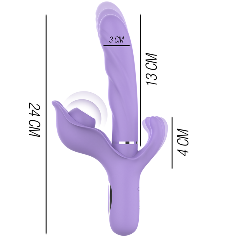 INTENSE - VIBRADOR DE SUCÇÃO MULTIFUNCIONAL BILLIE RECARREGÁVEL COM BOTÃO ROXO - Image 3