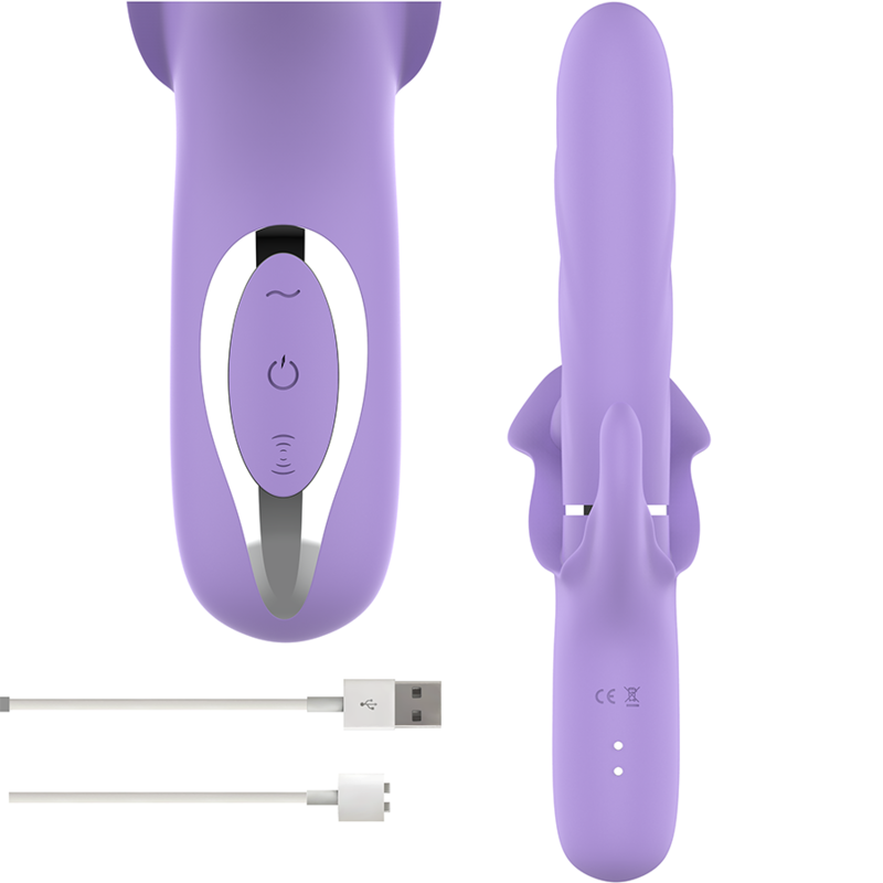 INTENSE - VIBRADOR DE SUCÇÃO MULTIFUNCIONAL BILLIE RECARREGÁVEL COM BOTÃO ROXO - Image 4