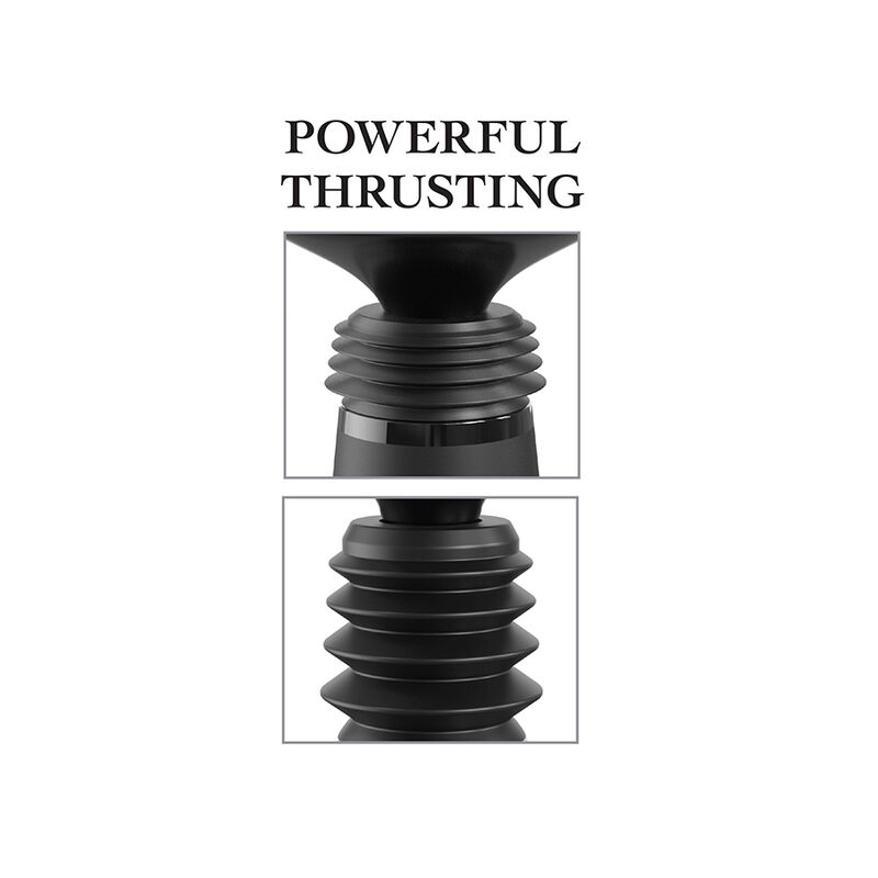 FETISH FANTASY SERIES - BODY DOCK THRUSTER DILDO CLAMP COM 7 MODOS DE EMPURRAR PRETO - Image 5