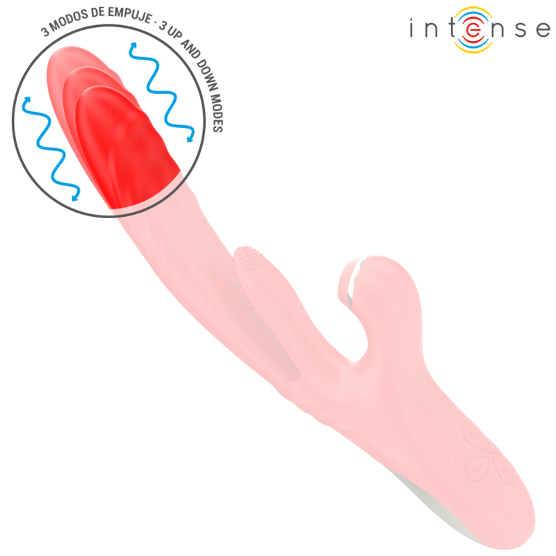 INTENSE - VIBRADOR MULTIFUNCIONAL KAROL THRUST & STIMULATION & ONDAS ESTIMULANTES VERMELHO - Image 5