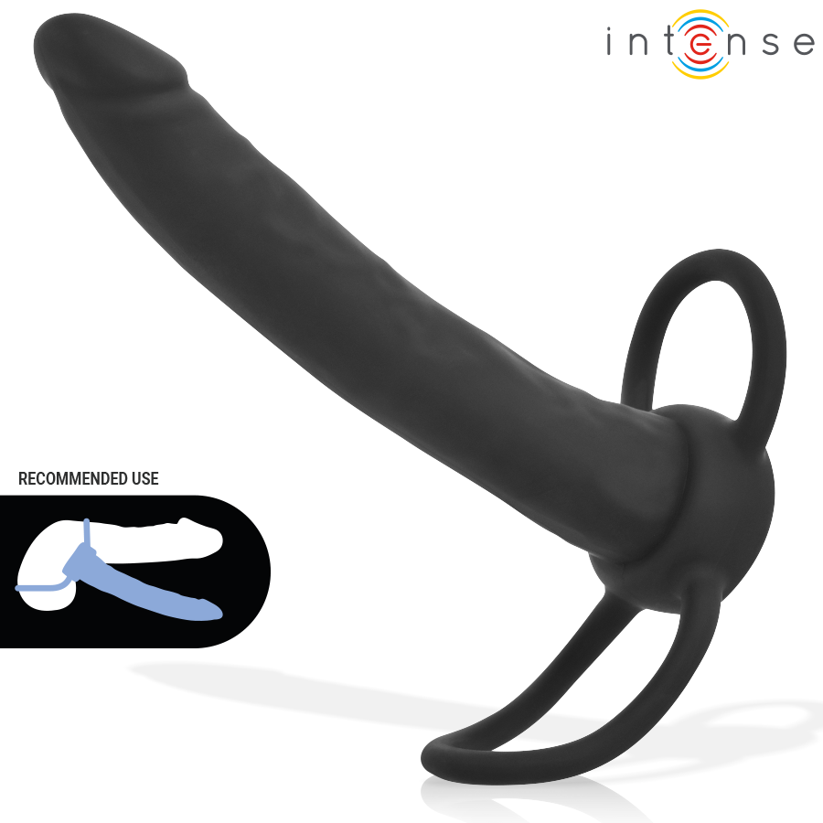 INTENSE - LUCAS DILDO ANAL COM ANEL DE SILICONE PARA PÊNIS E TESTÍCULOS - Image 2