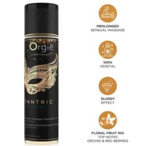 ORGIE - RITUAL DE AMOR TÂNTRICA MASSAGEM SENSUAL ÓLEO VEGETAL 200 ML