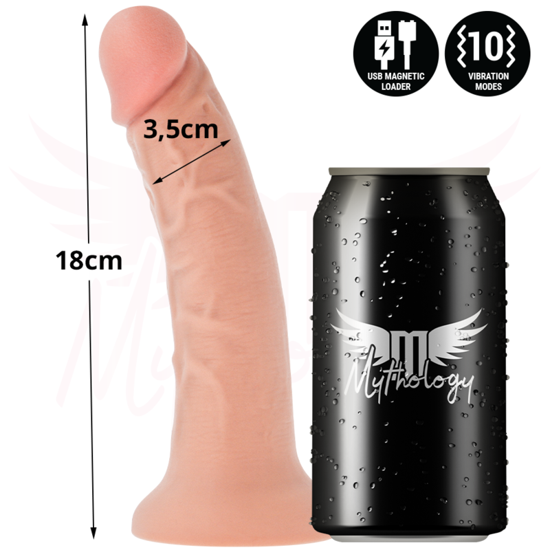 MYTHOLOGY - ASHER ORIGINAL DILDO S - VIBRADOR + CONTROLE REMOTO COM TECNOLOGIA SEM FIO WATCHME - Image 5