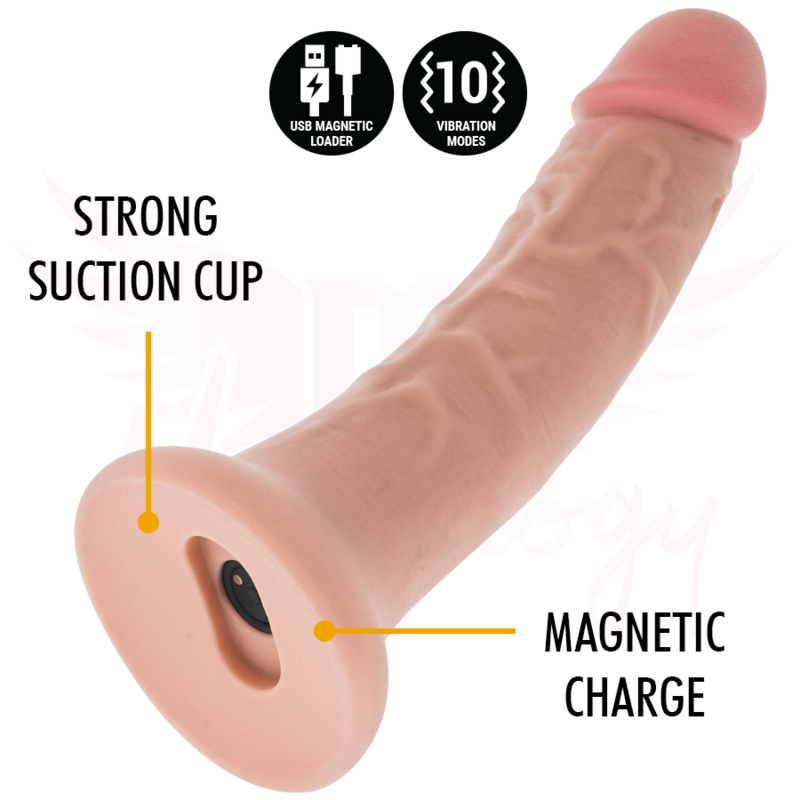 MYTHOLOGY - ASHER ORIGINAL DILDO S - VIBRADOR + CONTROLE REMOTO COM TECNOLOGIA SEM FIO WATCHME - Image 3