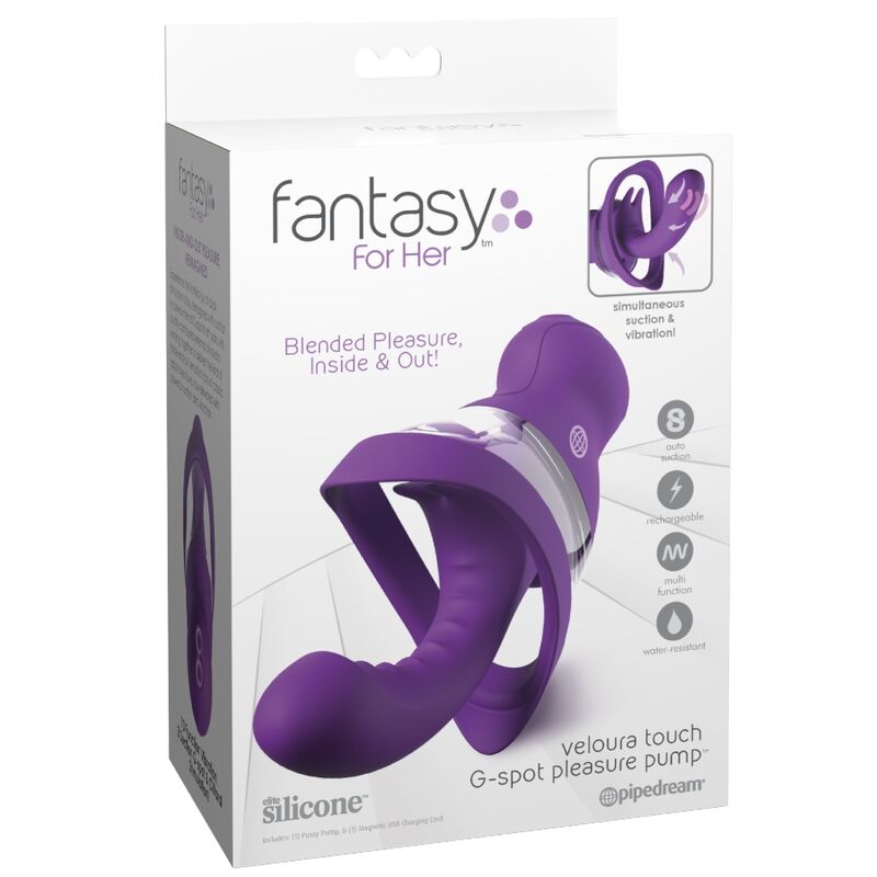 FANTASY FOR HER - BOMBA DE PRAZER DO PONTO G VELOURA TOUCH - BOMBA ÍNTIMA ROXA PARA O PONTO G - Image 5