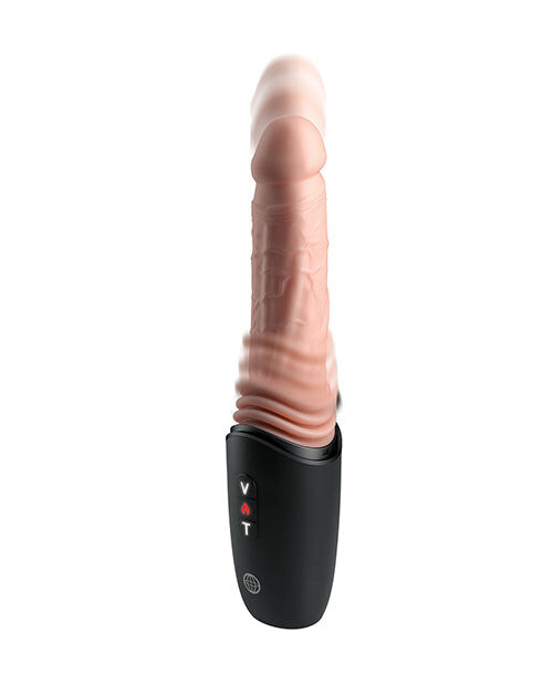 KING COCK PLUS - DILDO DE SILICONE PROFISSIONAL COM ACELERADOR, VIBRAÇÃO E LUZ DE AQUECIMENTO 12,7 CM - Image 6