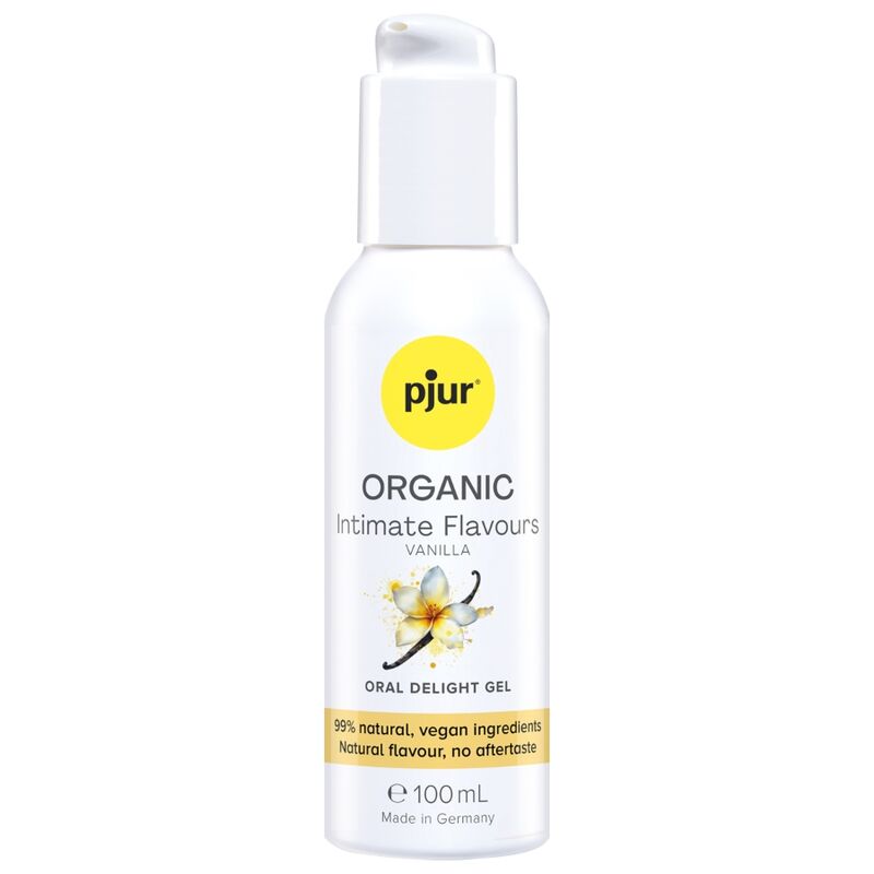 PJUR - GEL ORAL DELICIOSO COM SABORES ÍNTIMOS DE BAUNILHA ORGÂNICOS 100 ML