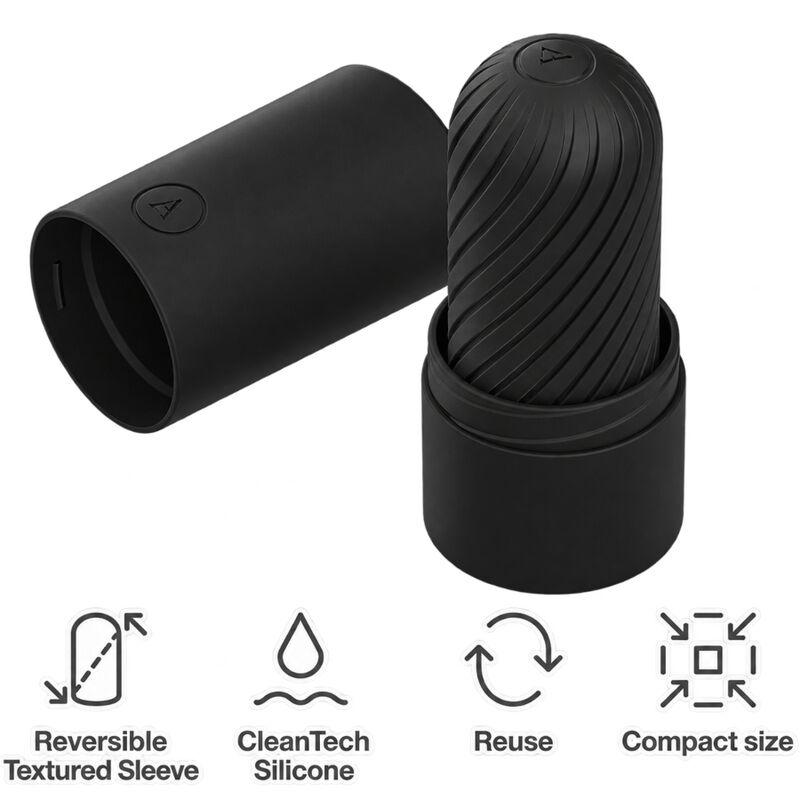 ARCWAVE - GHOST STROKER REVERSÍVEL EM SILICONE PRETO - Image 4
