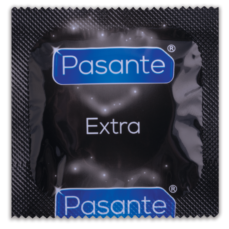 PASANTE - EXTRA PRESERVATIVOS EXTRA GROSSOS COM LUBRIFICAÇÃO ADICIONAL 3 UNIDADES - Image 2